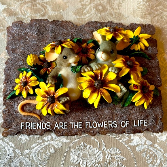 Fitz&Floyd Spring Garden wall plaque. New in box never displayed. - Picture 5 of 14